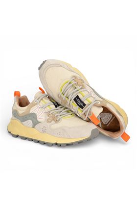 Sneaker donna Flower Mountain in camoscio e tessuto multicolore. FLOWER MOUNTAIN | YAMANO3M-1N48